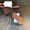Minimalist Leather Wallet - Taos Marble Chocolate