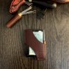 Minimalist Leather Wallet – Black Cherry