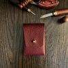 Origami Leather Wallet – Sepici Leather - Dolaro Burgundy