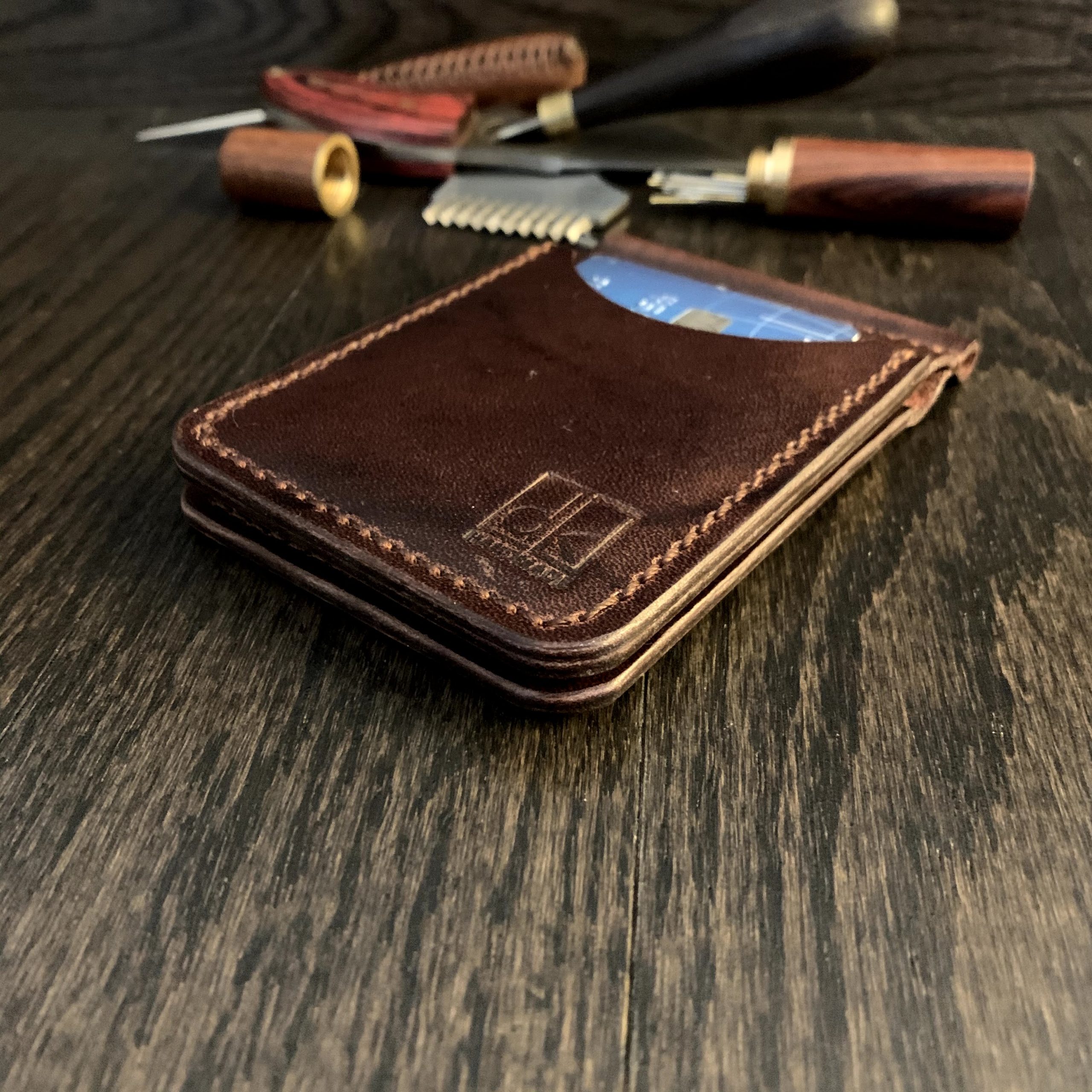 Leather Money Clip Wallet | DK Handmade Ottawa